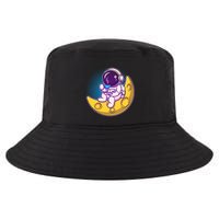 Cute Little Astronaut Drinking Coffee Cool Comfort Performance Bucket Hat
