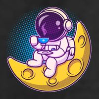 Cute Little Astronaut Drinking Coffee Golf Towel