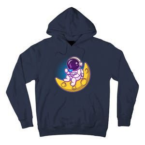 Cute Little Astronaut Drinking Coffee Tall Hoodie