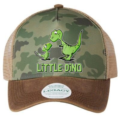 Cute Little Dino Dinosaur Little Younger Sibling Legacy Tie Dye Trucker Hat