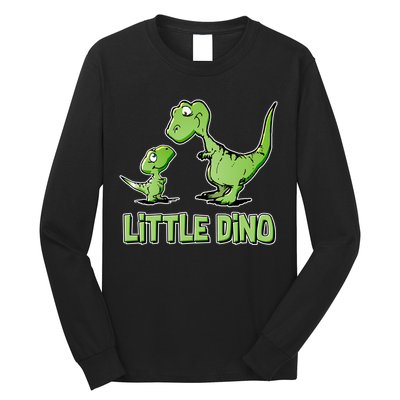 Cute Little Dino Dinosaur Little Younger Sibling Long Sleeve Shirt