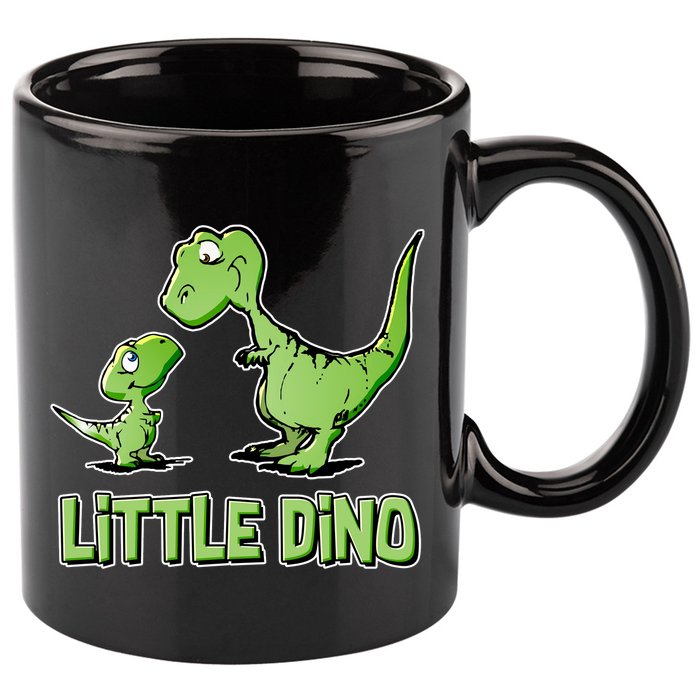 Cute Little Dino Dinosaur Little Younger Sibling 11oz C Handle Ceramic Mug
