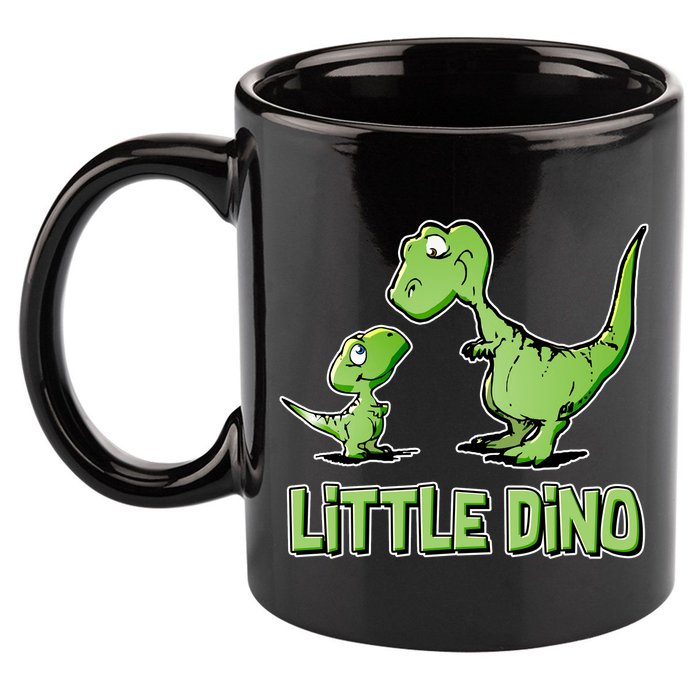 Cute Little Dino Dinosaur Little Younger Sibling 11oz C Handle Ceramic Mug