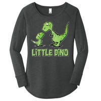 Cute Little Dino Dinosaur Little Younger Sibling Women's Perfect Tri Tunic Long Sleeve Shirt