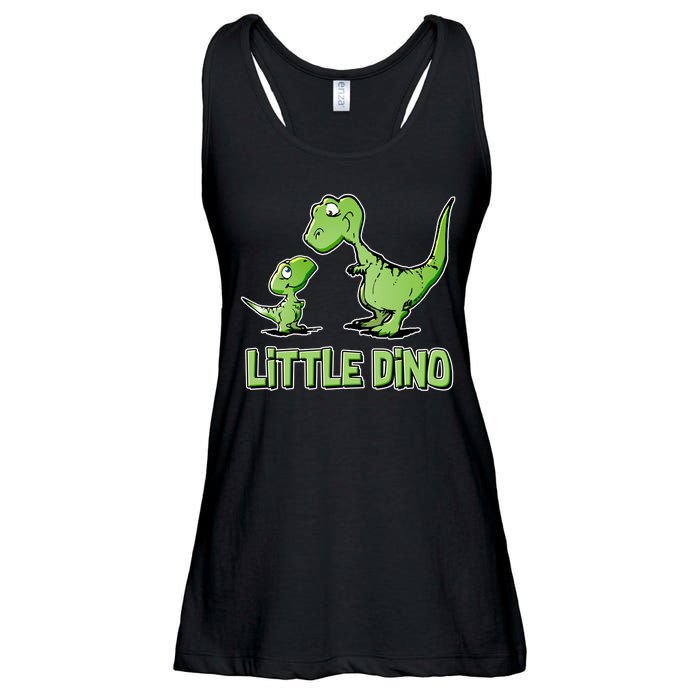 Cute Little Dino Dinosaur Little Younger Sibling Ladies Essential Flowy Tank