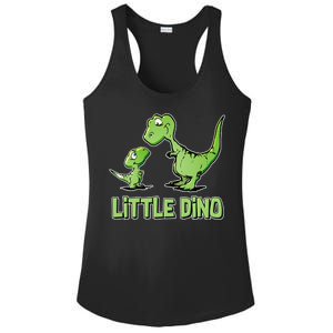 Cute Little Dino Dinosaur Little Younger Sibling Ladies PosiCharge Competitor Racerback Tank