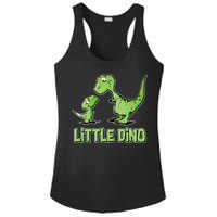 Cute Little Dino Dinosaur Little Younger Sibling Ladies PosiCharge Competitor Racerback Tank