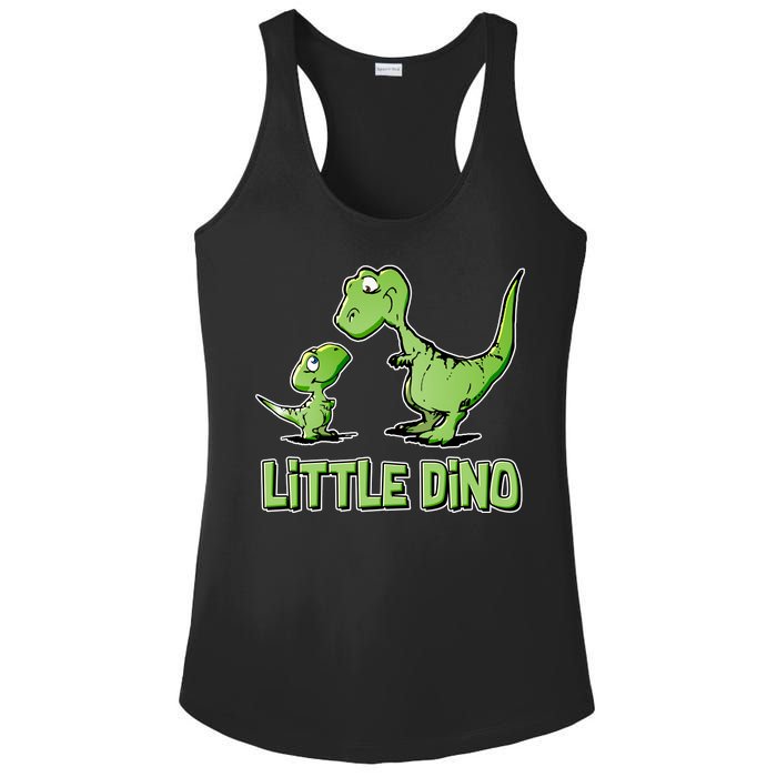 Cute Little Dino Dinosaur Little Younger Sibling Ladies PosiCharge Competitor Racerback Tank