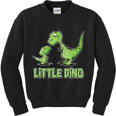 Cute Little Dino Dinosaur Little Younger Sibling Kids Sweatshirt