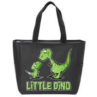 Cute Little Dino Dinosaur Little Younger Sibling Zip Tote Bag
