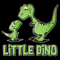 Cute Little Dino Dinosaur Little Younger Sibling Full Zip Hoodie