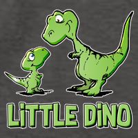 Cute Little Dino Dinosaur Little Younger Sibling Vector Backpack