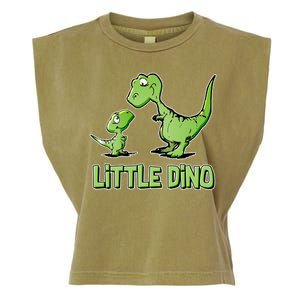 Cute Little Dino Dinosaur Little Younger Sibling Garment-Dyed Women's Muscle Tee