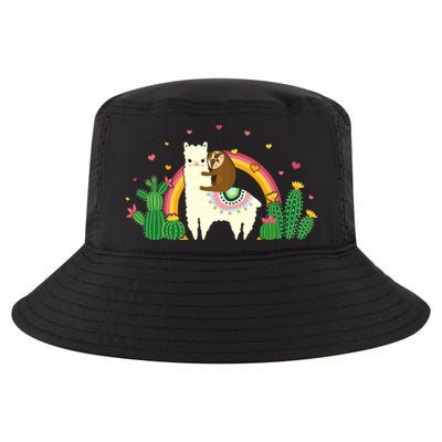 Cute Llama Sloth Love Cool Comfort Performance Bucket Hat