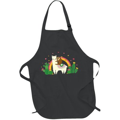 Cute Llama Sloth Love Apron
