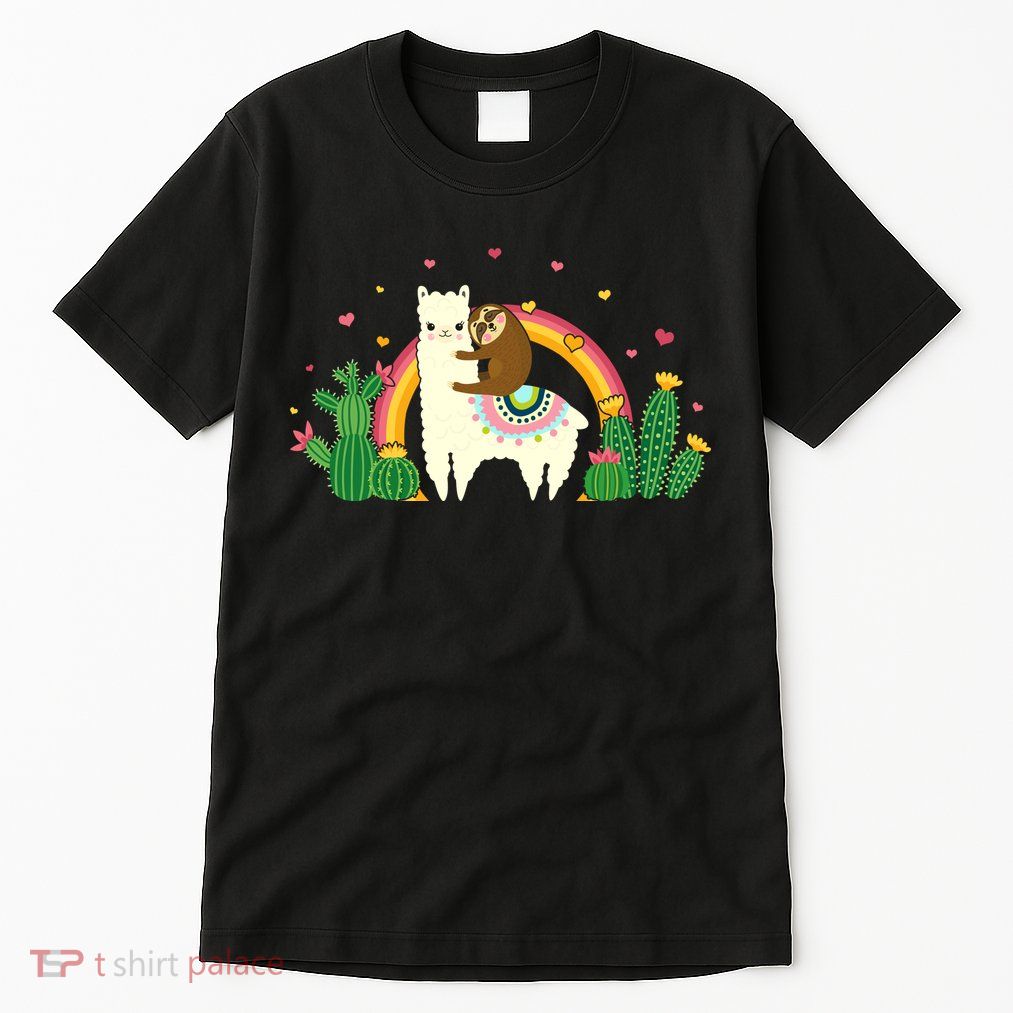 Cute Llama Sloth Love Tall T-Shirt