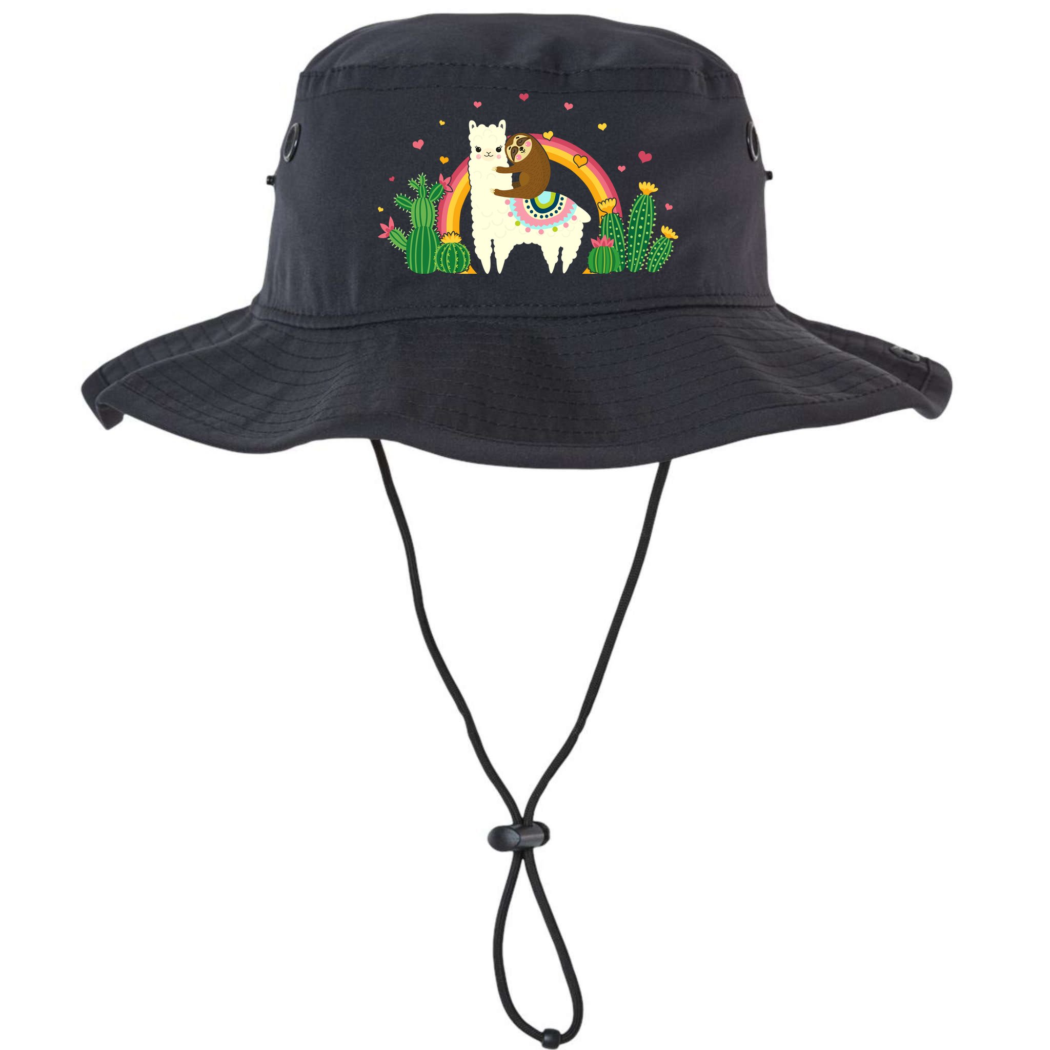 Cute Llama Sloth Love Bucket Hat