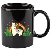 Cute Llama Sloth Love 11oz C Handle Ceramic Mug