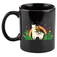 Cute Llama Sloth Love 11oz C Handle Ceramic Mug