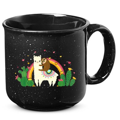 Cute Llama Sloth Love 15oz Campfire Ceramic Mug