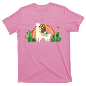 Cute Llama Sloth Love T-Shirt