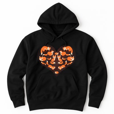 Cute Love Heart Foxes Hoodie