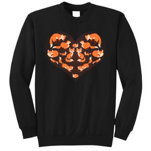 Cute Love Heart Foxes Sweatshirt