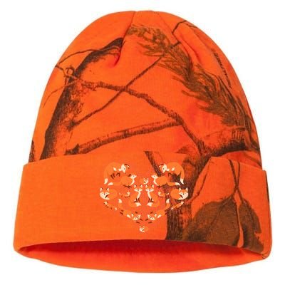 Cute Love Heart Foxes Kati Licensed 12" Camo Beanie