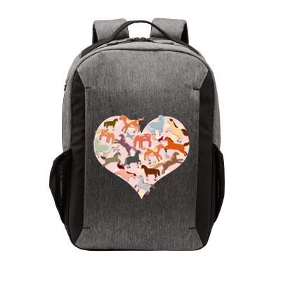 Cute Love Heart Horses Vector Backpack