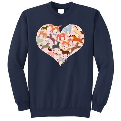 Cute Love Heart Horses Sweatshirt