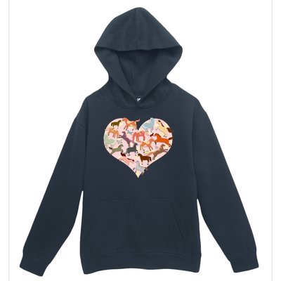 Cute Love Heart Horses Urban Pullover Hoodie