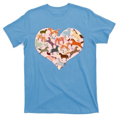 Cute Love Heart Horses T-Shirt