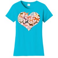 Cute Love Heart Horses Women's T-Shirt