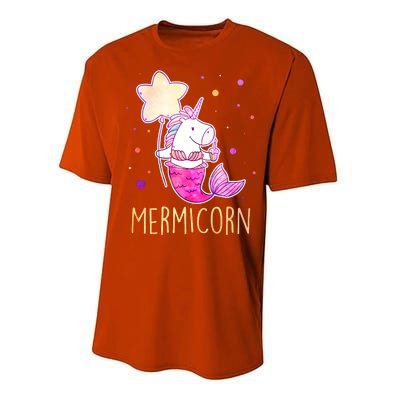 Cute Magical Mermicorn Unicorn Mermaid Performance Sprint T-Shirt