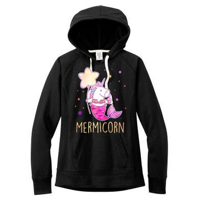 Cute Magical Mermicorn Unicorn Mermaid Women's Fleece Hoodie