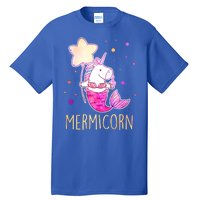 Cute Magical Mermicorn Unicorn Mermaid Tall T-Shirt