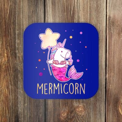 Cute Magical Mermicorn Unicorn Mermaid Coaster