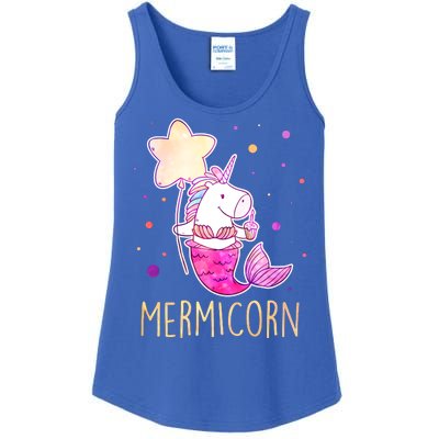 Cute Magical Mermicorn Unicorn Mermaid Ladies Essential Tank