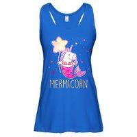 Cute Magical Mermicorn Unicorn Mermaid Ladies Essential Flowy Tank