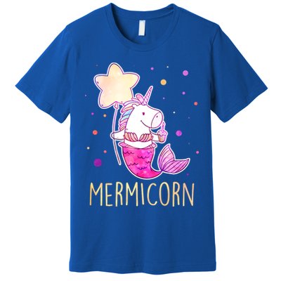 Cute Magical Mermicorn Unicorn Mermaid Premium T-Shirt