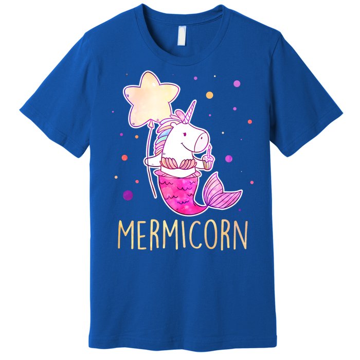 Cute Magical Mermicorn Unicorn Mermaid Premium T-Shirt