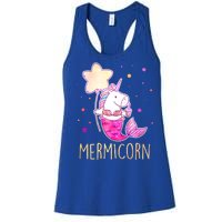 Cute Magical Mermicorn Unicorn Mermaid Women's Racerback Tank