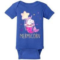 Cute Magical Mermicorn Unicorn Mermaid Baby Bodysuit