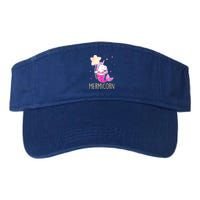 Cute Magical Mermicorn Unicorn Mermaid Valucap Bio-Washed Visor