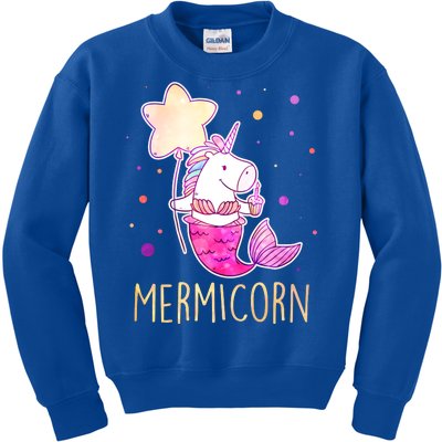 Cute Magical Mermicorn Unicorn Mermaid Kids Sweatshirt