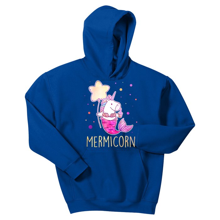 Cute Magical Mermicorn Unicorn Mermaid Kids Hoodie