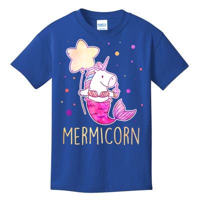 Cute Magical Mermicorn Unicorn Mermaid Kids T-Shirt