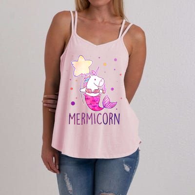 Cute Magical Mermicorn Unicorn Mermaid Women's Strappy Tank