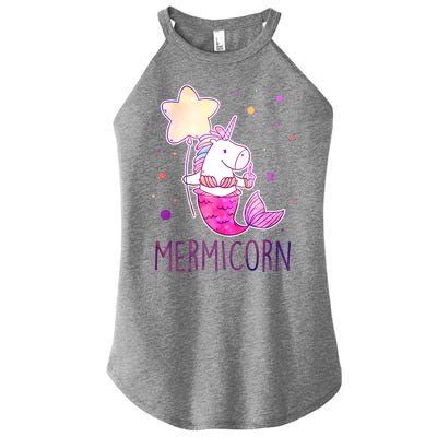 Cute Magical Mermicorn Unicorn Mermaid Women's Perfect Tri Rocker Tank