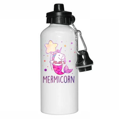 Cute Magical Mermicorn Unicorn Mermaid Aluminum Water Bottle